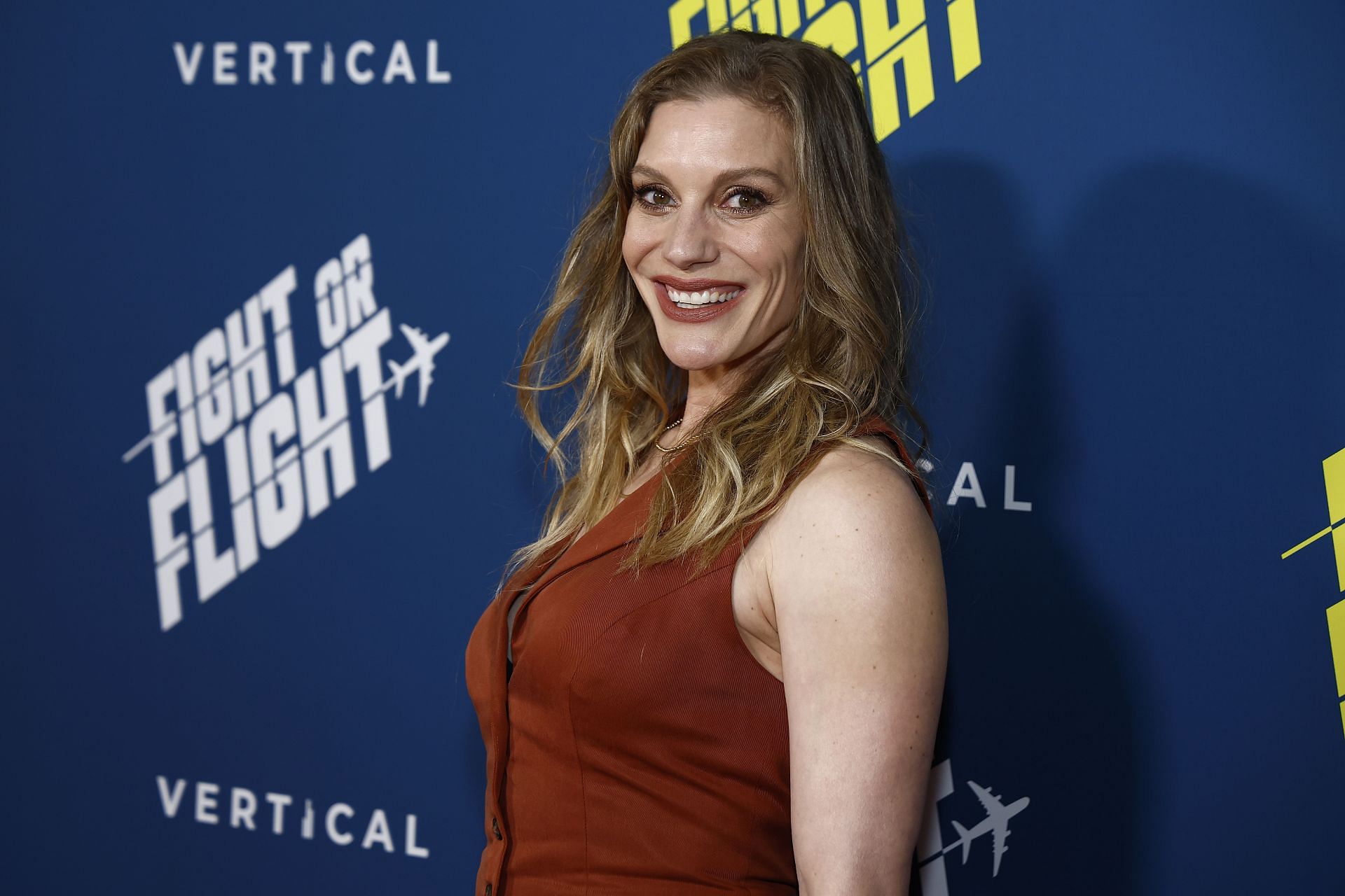 Katee Sackhoff attends the "Fight or Flight" New York Premiere at AMC (Image via Getty)